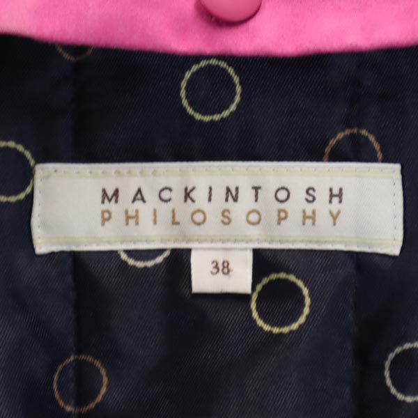 マッキントッシュフィロソフィー 2WAY コート 38 ピンク MACKINTOSH