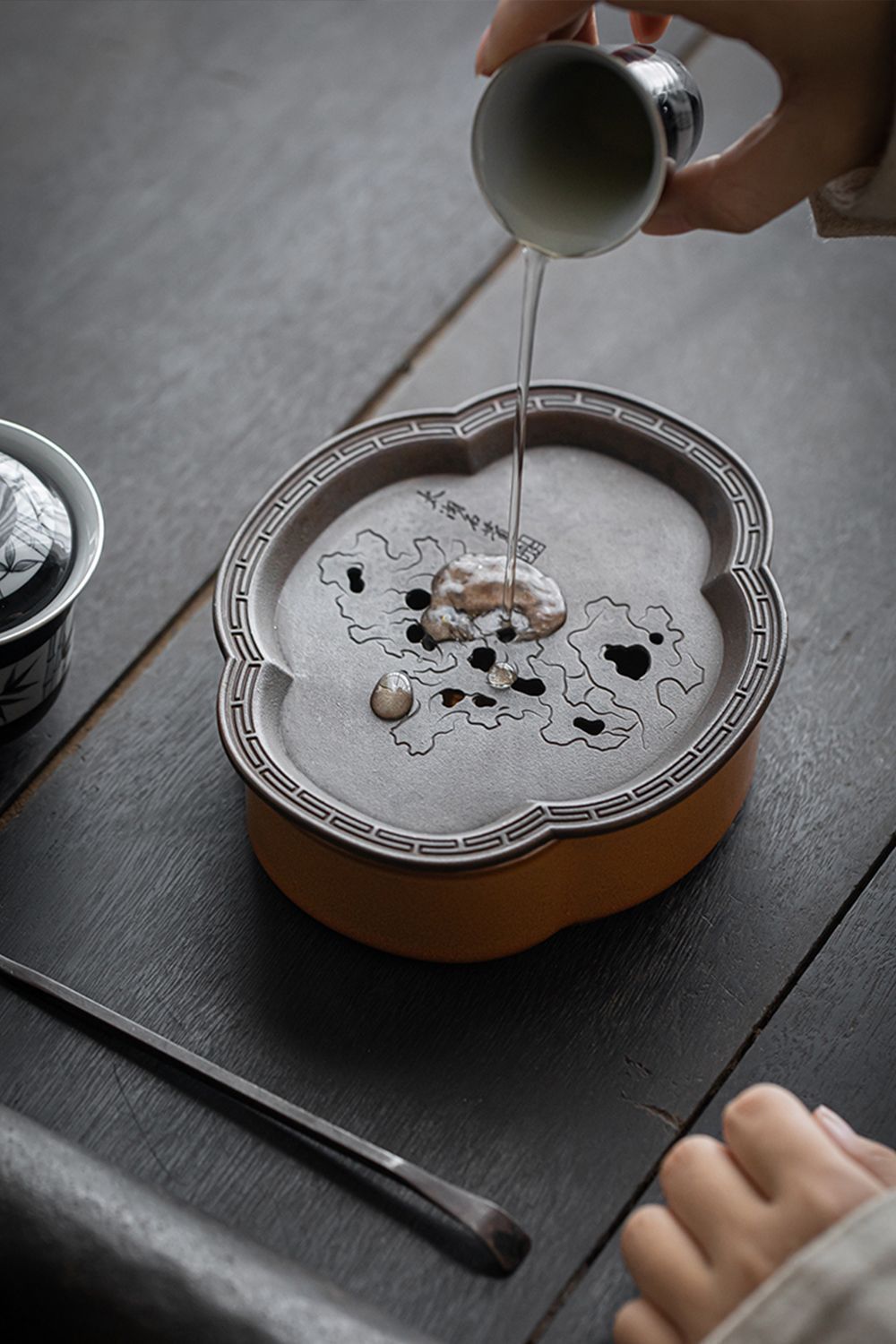 銅製 禅意茶盤 茶洗 茶台 貯水盆 茶道具 装飾品 工芸品 置物 銅製 禅意茶盤 茶洗 茶台 貯水盆 茶道具 装飾品 工芸品 置物