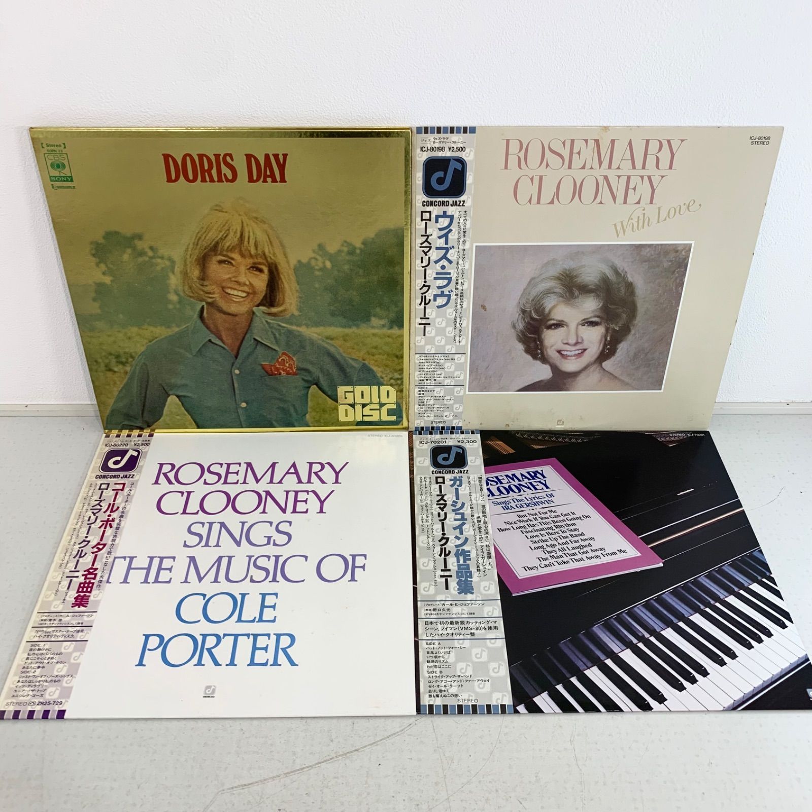 ドリス・デイとローズマリー・クルーニーのLPレコード4点セット