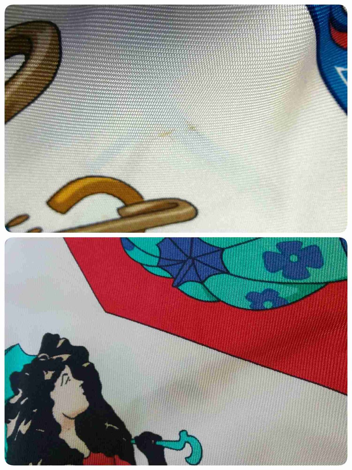 1026F-08 HERMES エルメス スカーフ カレ90 日傘と雨傘