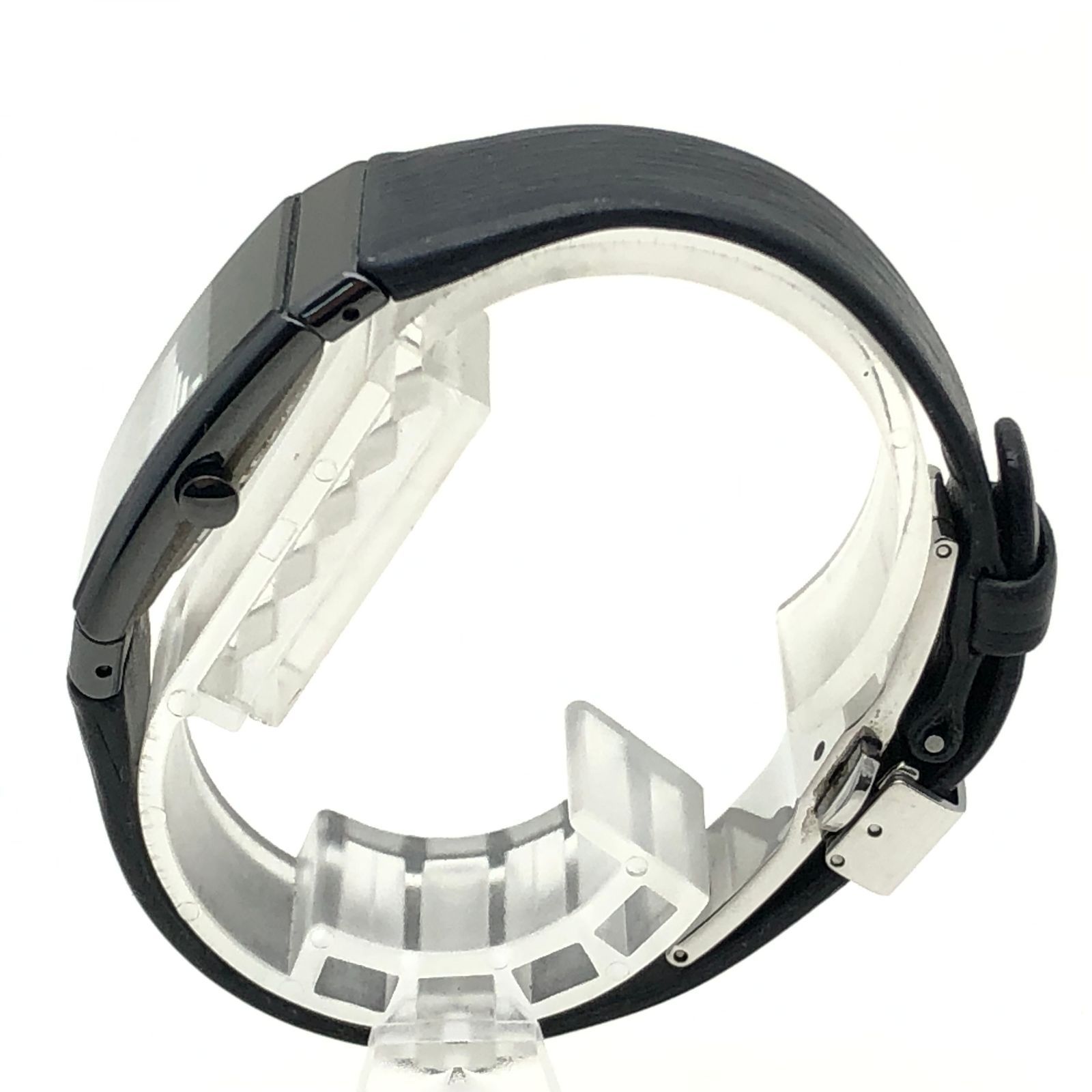 ラドー ダイヤスター スクエアフェイス 腕時計 ブラック 稼働品 1-803