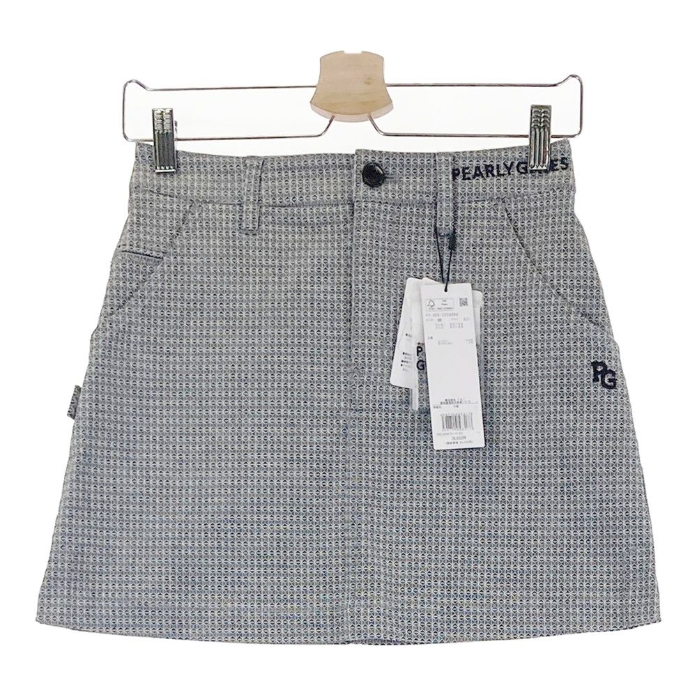 サイズ 00 PEARLY GATES パーリーゲイツ 055-2234004 ストレッチスカート 総柄 グレー系 240101543738 ゴルフウェア レディース ストスト