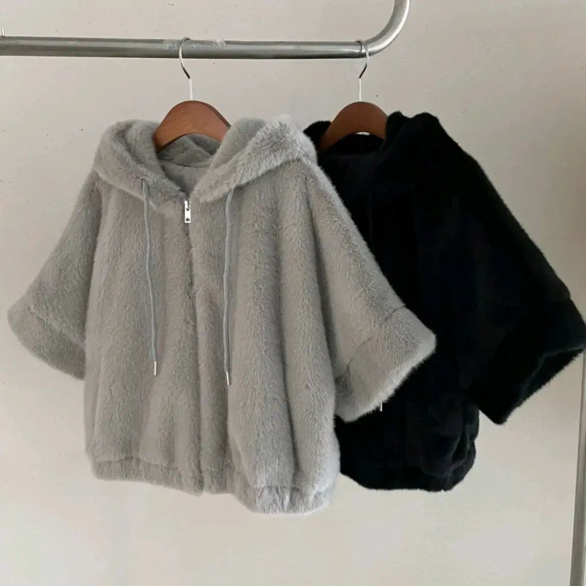 ファー フード ジャケット 2 COLOR