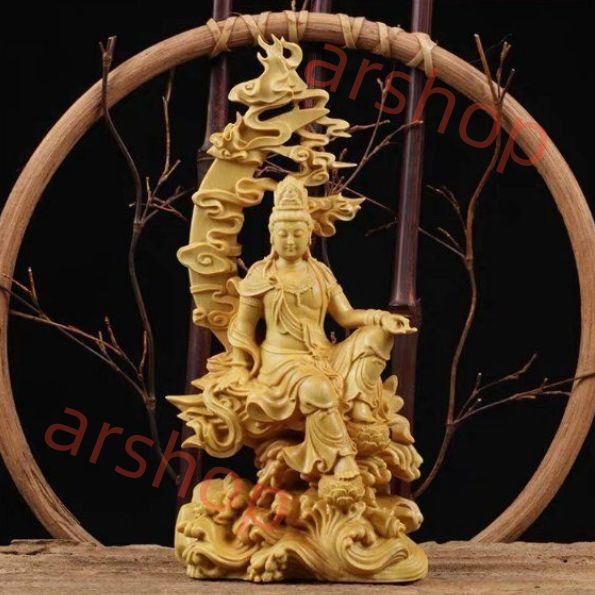 銅製 観音菩薩 置物 背光自在観音 水月観音 装飾品 工芸品 美術品 銅製 観音菩薩 置物 背光自在観音 水月観音 装飾品 工芸品 美術品
