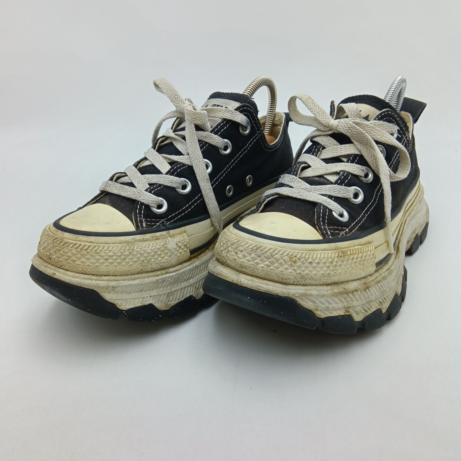 ALL STAR TREKWAVE OX ブラック 厚底スニーカー　23cm CONVERSE コンバース スニーカー レディース 靴 黒 ブラック 白