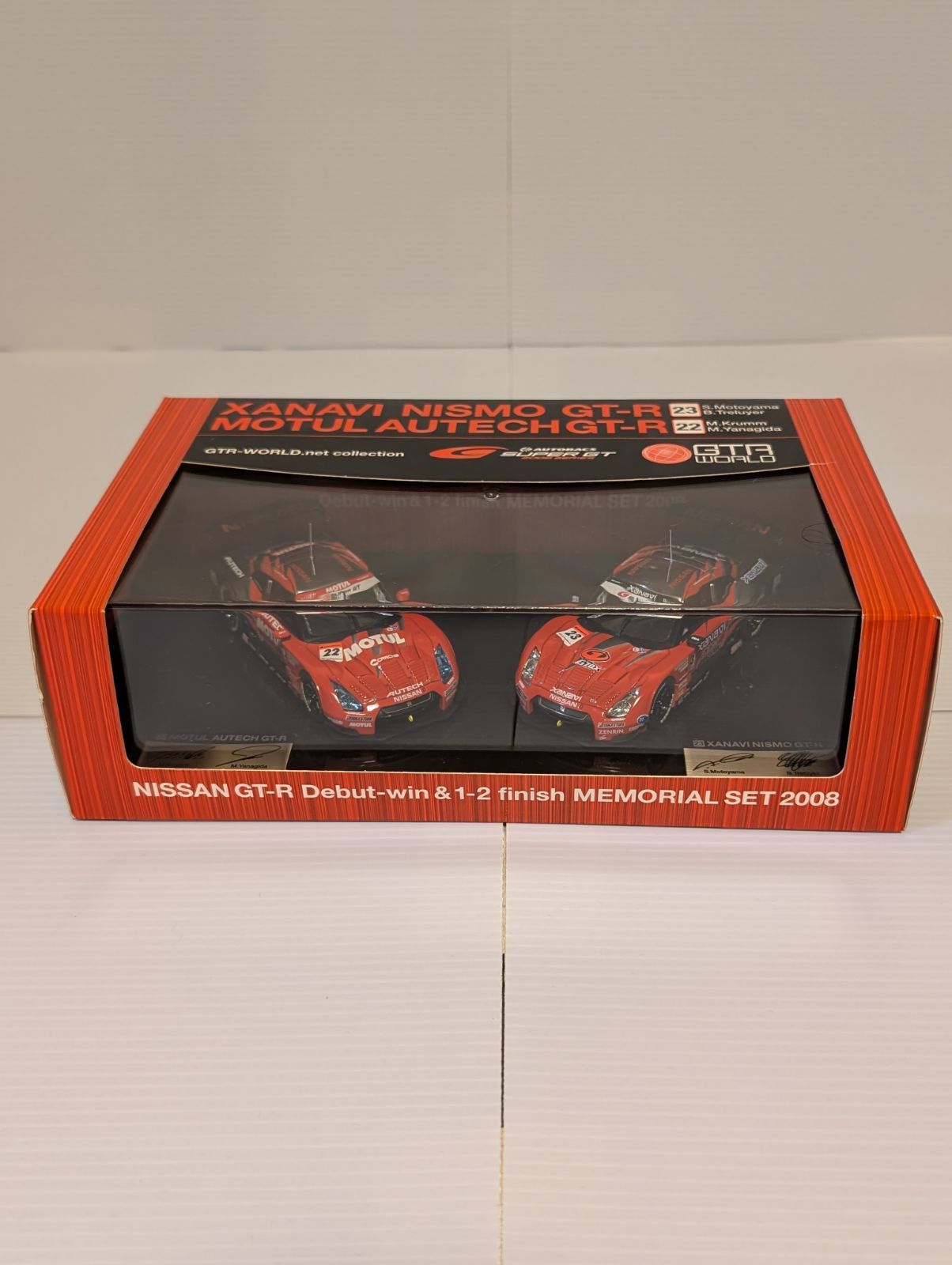 2008年GTR4台セット エブロ1 43 日産GTR メモリアルセット 富士テストセット