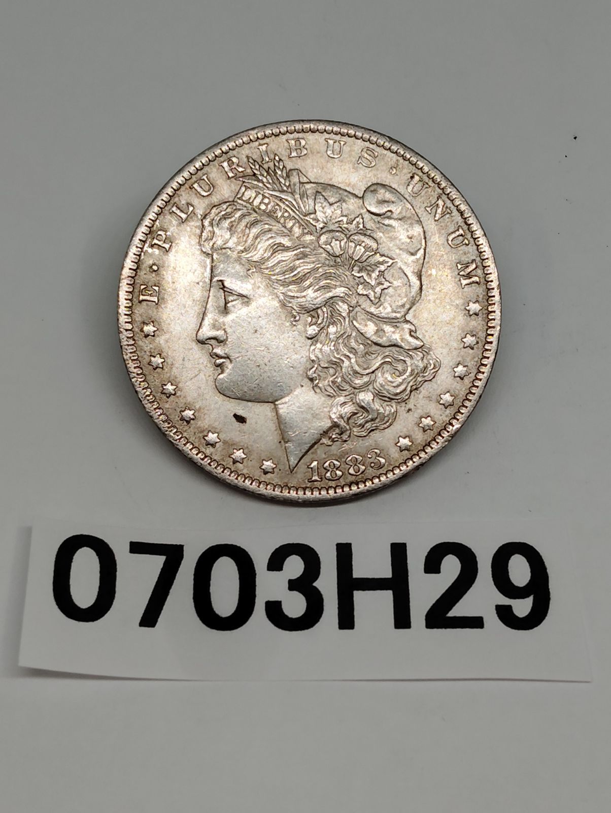 1883年のモルガンシルバーダラー硬貨 USA 1ドル銀貨 モルガンダラー 1883年 Oマーク 美トーン/極美品