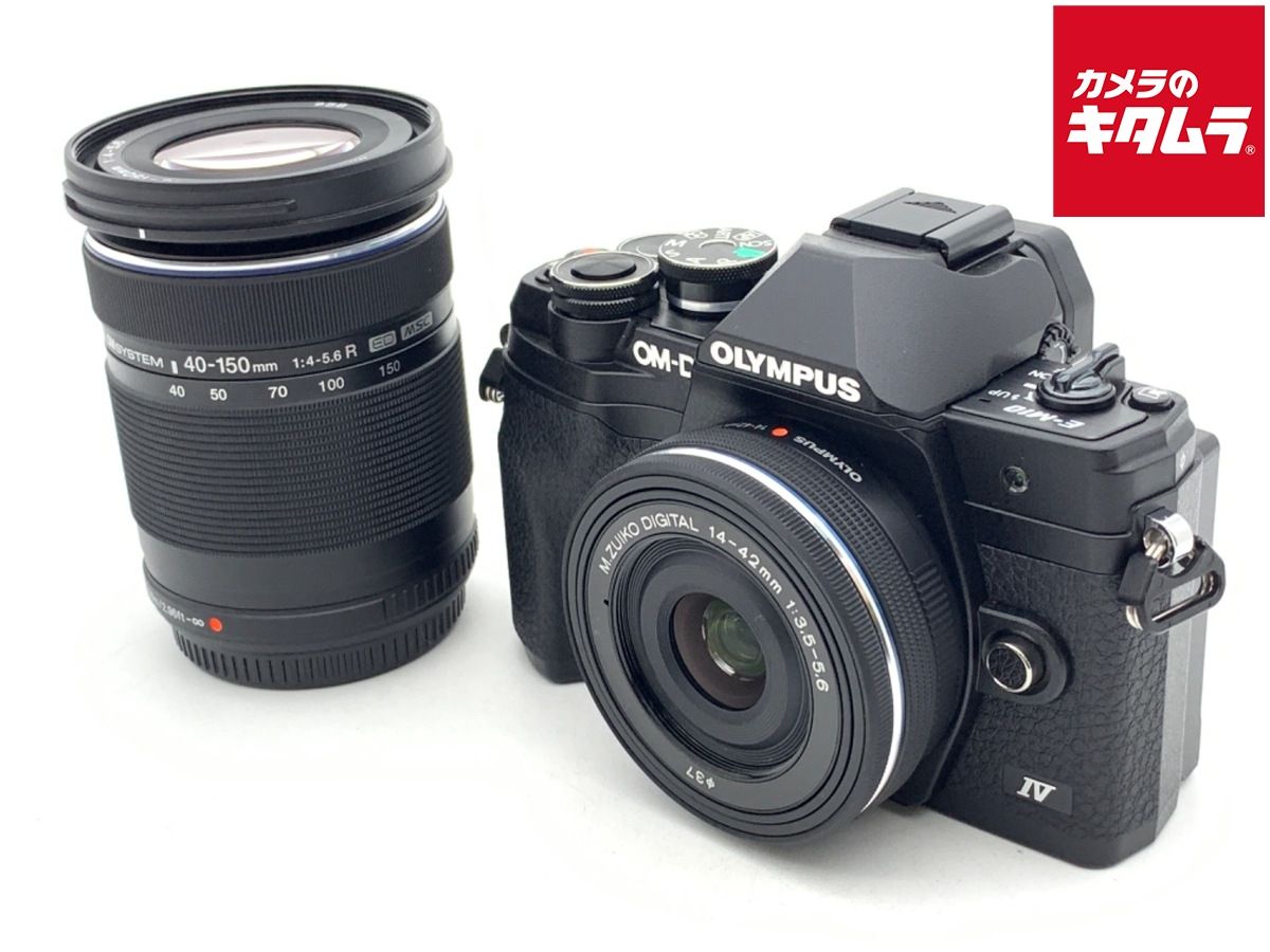 並品 オリンパス OM-D E-M10 MarkIV EZダブルズームキット ブラック