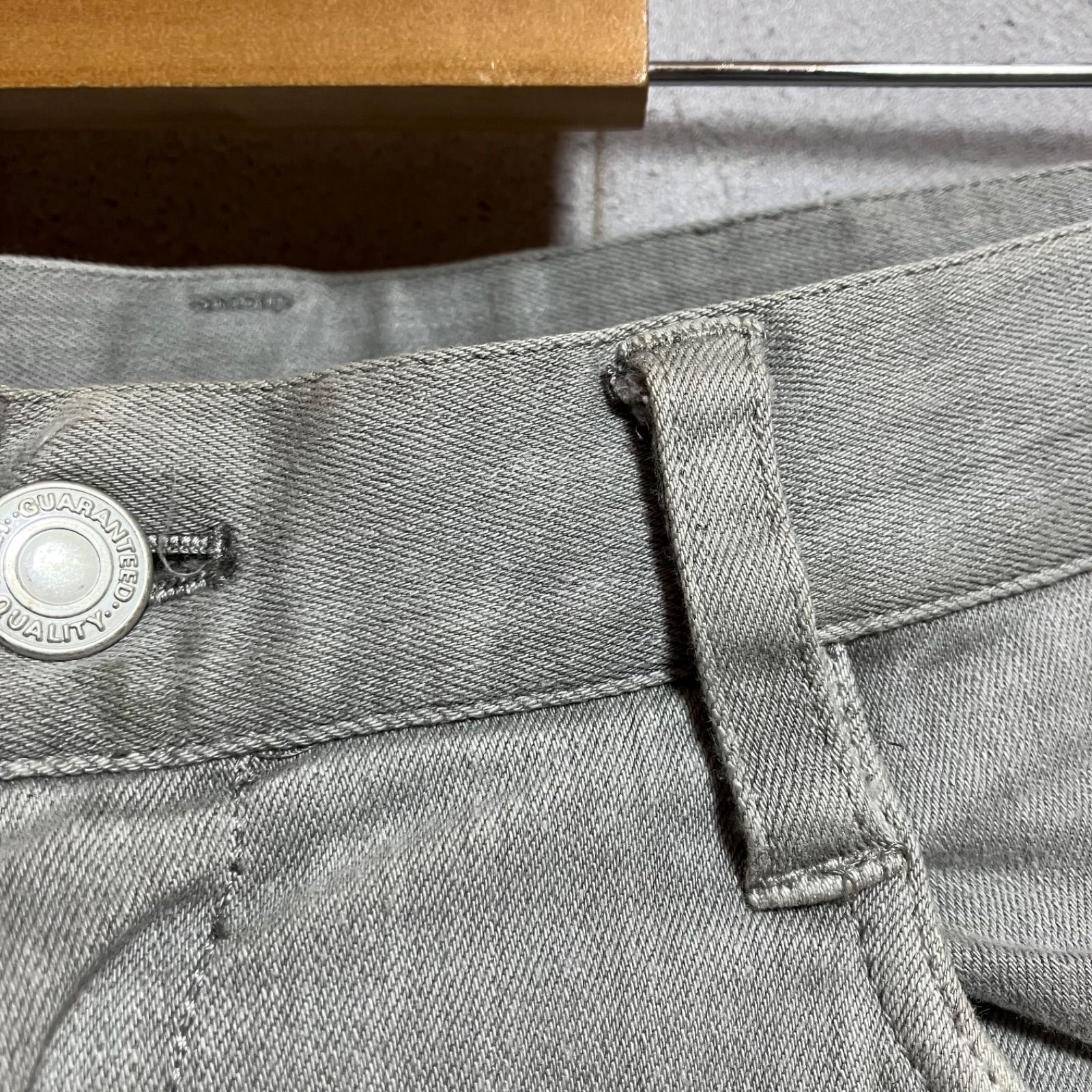 bajra バジュラ ストレッチ デニムパンツ ダブルウエスト