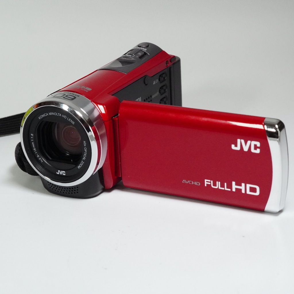 JVC Victor Everio GZ-E750-R レッド 元箱 ビデオカメラ 動作OK 1週間 