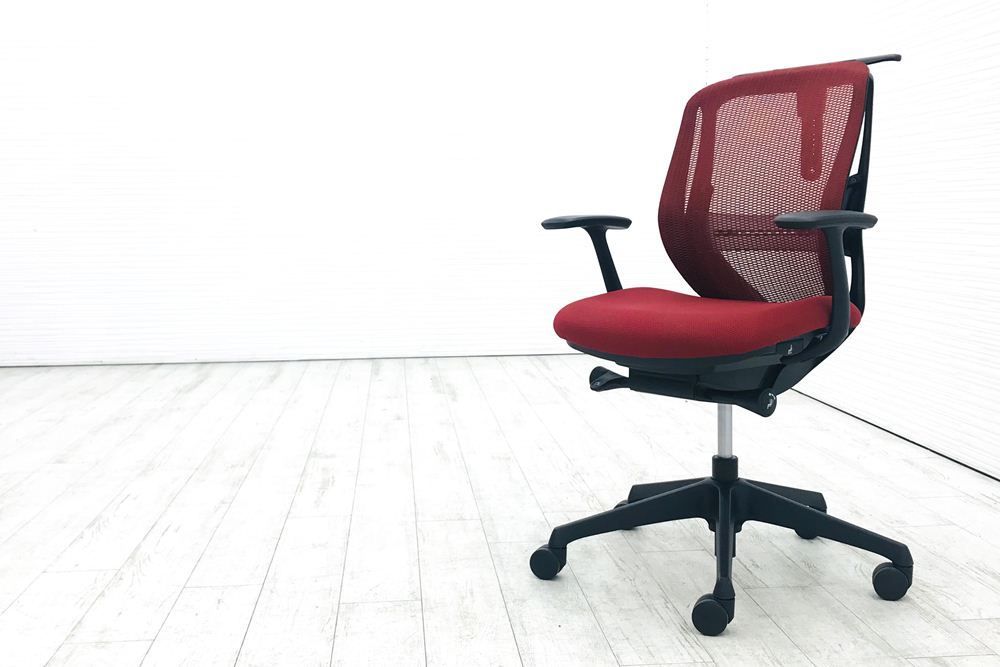 オカムラ シルフィーチェア 2017年製 ローバック 固定肘 中古チェア  