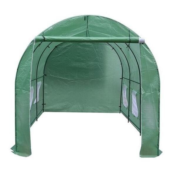 人気推薦 野菜 育苗 プロの農家も愛用 PE素材 ビニールハウス 菜園ハウス 温室 グリーンハウス 間口2.15m×奥行4.85m×高さ2.2m スチールパイプ