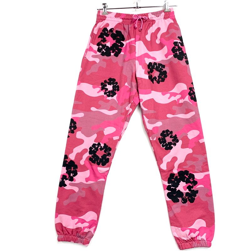 DENIM TEARS デニムティアーズ PINK CAMO COTTON WREATH SWEATPANT ピンク カモ コットン リース スウェットパンツ サイズ M ピンク系 メンズ 153-250416-as-06-izu