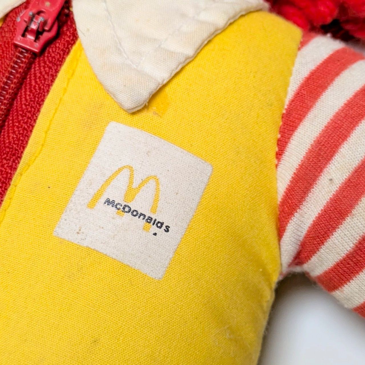 1984年　ロナルドマクドナルド　ぬいぐるみ　タグ付き　プラッシュ　人形 McDonald's/マクドナルド 「RONALD/(ロ)ドナルド・Plush Doll