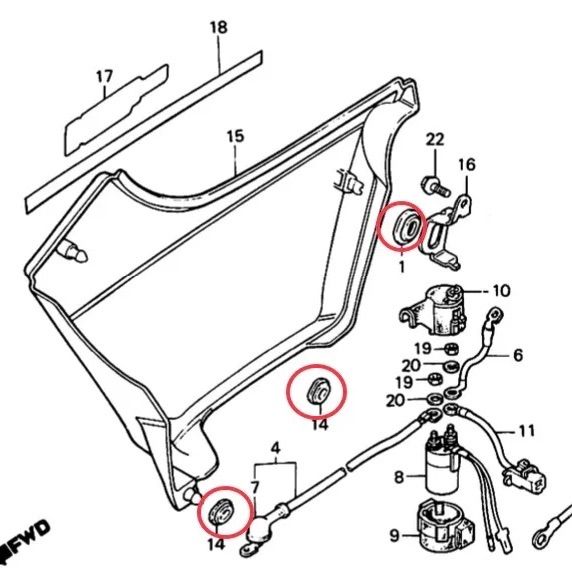 送料無料】ホンダ純正 ホーク3 スーパーホーク3 サイドカバーグロメットセット(CB250N CB400N CB400D HAWK BEET  アルフィン イノウエ サイドカバーゴム パッキン フレーム ダンパー ブッシュ バブ3 外装 タンク ) - メルカリ