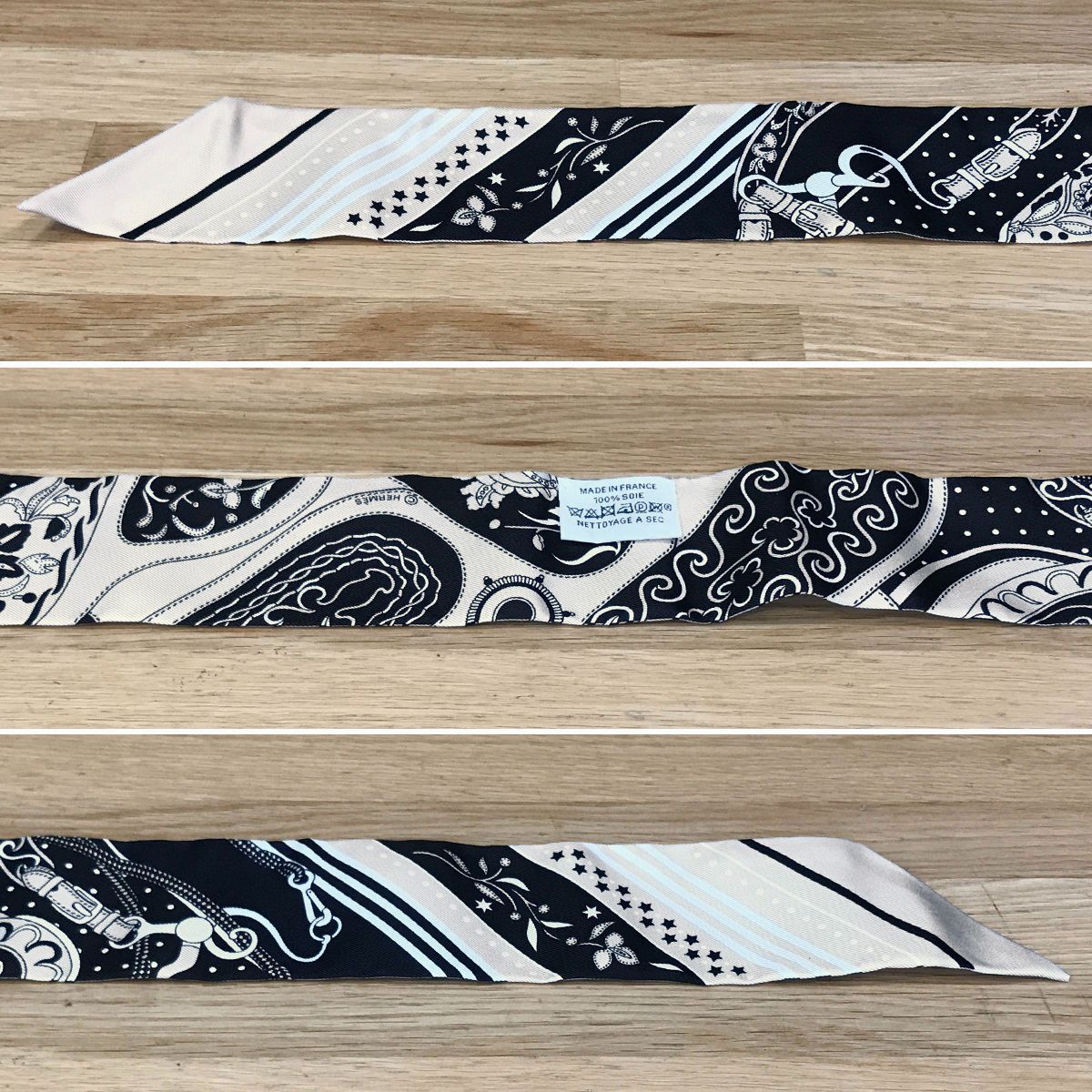 新品同様 エルメス ツイリー アマゾンの祭典 バンダナ ノワール