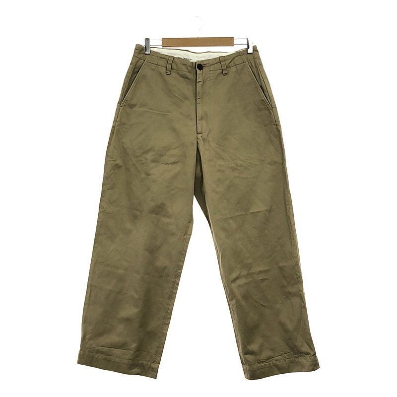 【希少】UNIVERSAL PRODUCTS  ノータックワイドチノOLIVE 希少】UNIVERSAL PRODUCTS ノータックワイドチノOLIVE