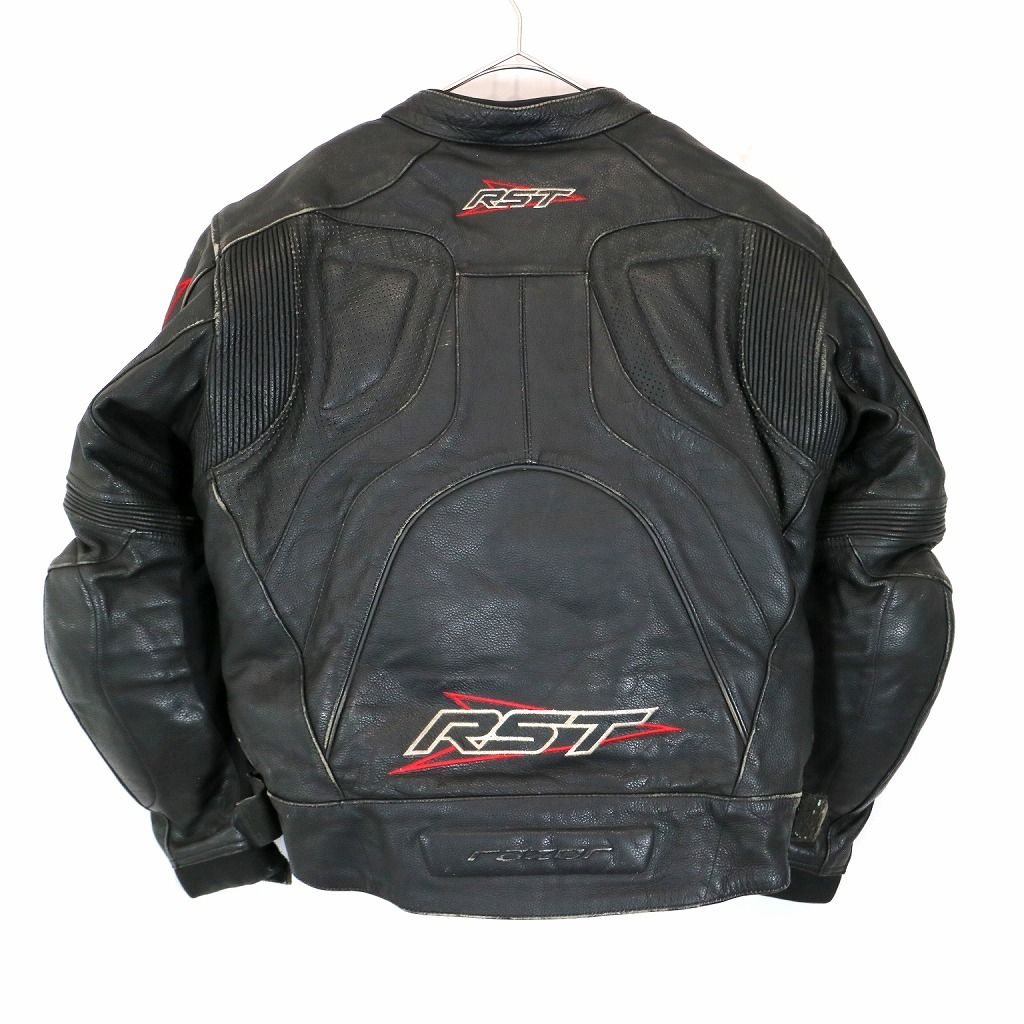 RST ライダース レザージャケット モーターサイクル バイカー サーキット 走行用 ブラック (レディース 16) 中古 古着 O0232 -  メルカリ