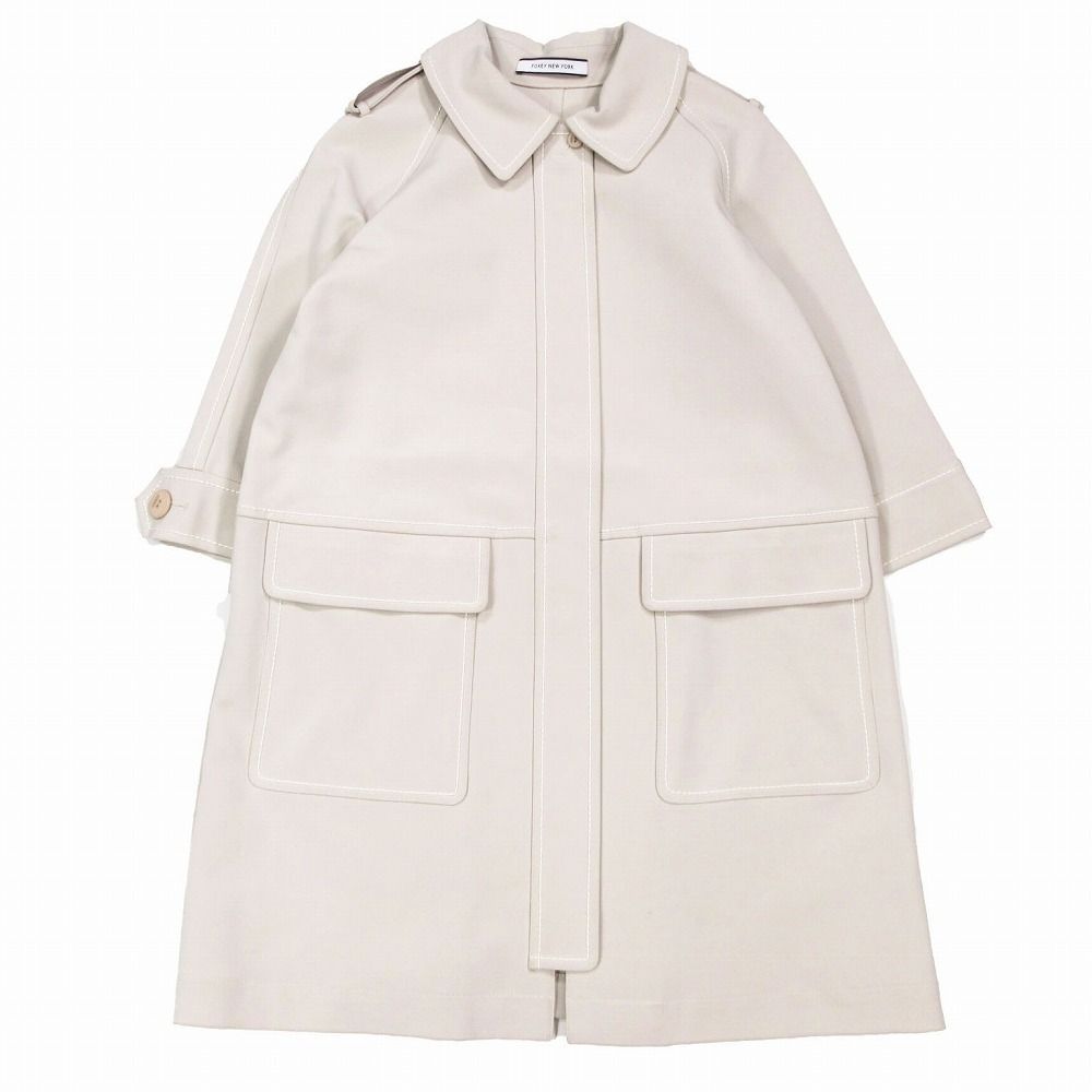 FOXEY フォクシー ステンカラー 比翼 コート ジャケット