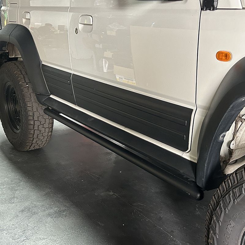 2025- 式 ジムニー JB74 5ドア用 単管サイドガード 改装パーツ 無加工取付 簡単インストール