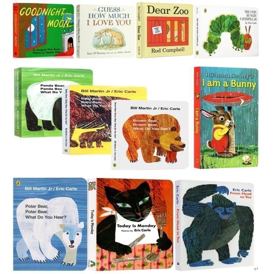 11冊セットEric Carle（エリック・カール）ボードブック絵本教材幼児向け ボードブック 人気 11冊セット Eric Carle エリックカール 英語