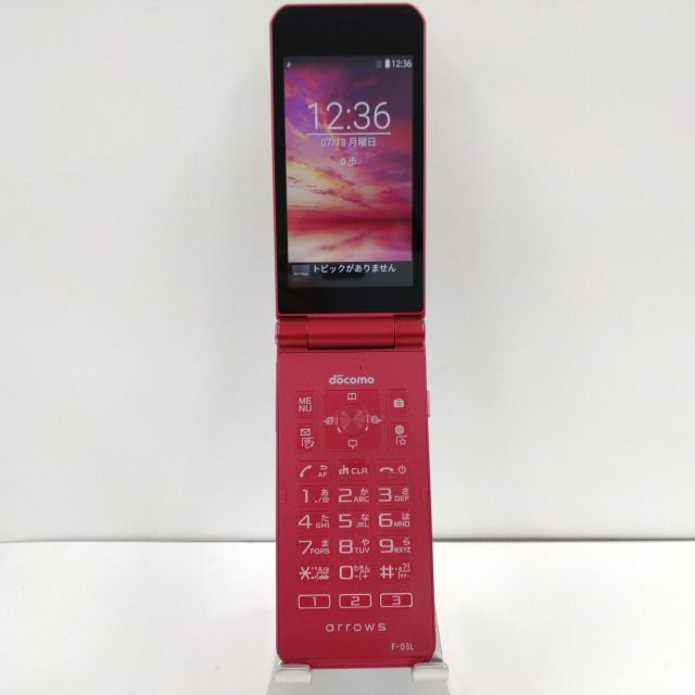 arrows ケータイ F-03L docomo レッド 送料無料 本体 n09607