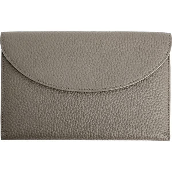 greige [RafiCaro] お薬手帳 ケース 母子手帳 カバー 牛革 カード 20枚 まとめて収納 2人分 ペンホルダー 多ポケット 大容量 診察券 保険証 グレージュ