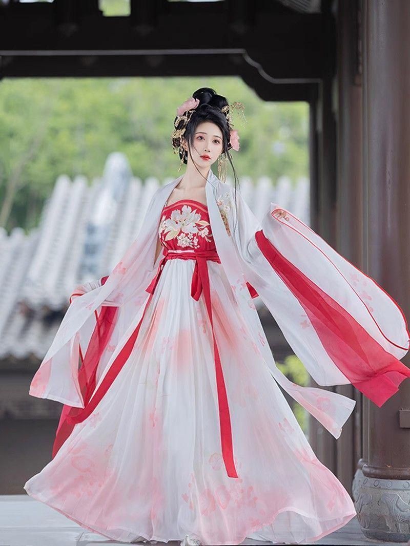 HF-319新品 漢服 コスプレ ワンピース 唐装 仙女服 中華風 コスプレ