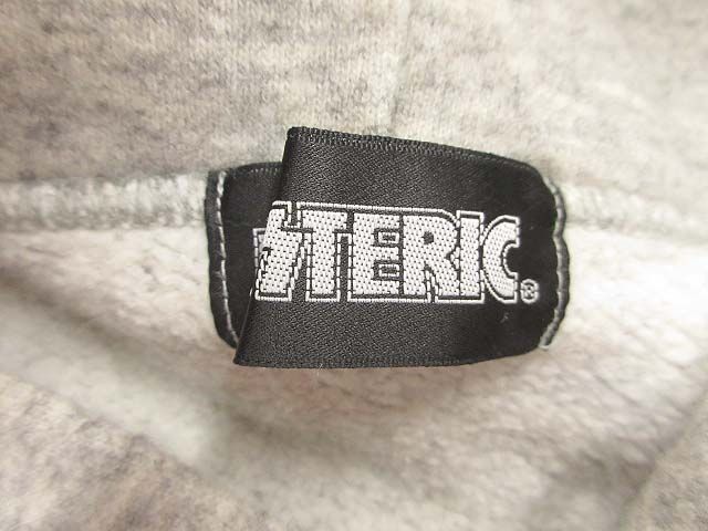 ヒステリック Hysteric プリント プルオーバー パーカー フーディ FREE グレー 長袖 トップス レディース ヒステリック Hysteric プリント プルオーバー パーカー