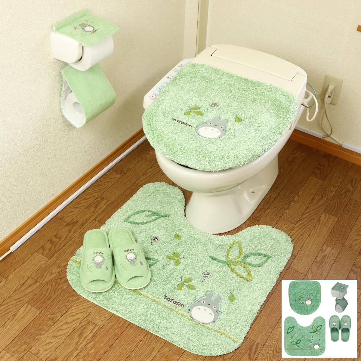 ジブリ　となりのトトロ　ネコバス　トイレマットセット新品 Amazon｜となりのトトロ ねこバス トイレマット セット 4点