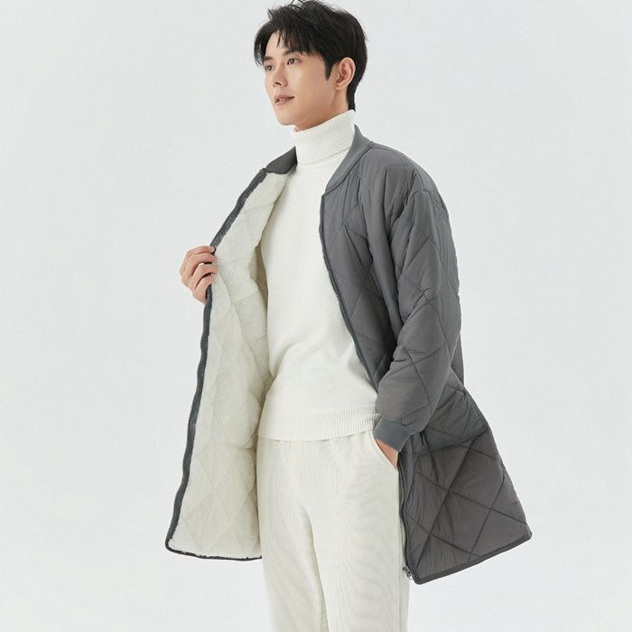 ビジネス キルティング ジャケット コート メンズ 中綿
