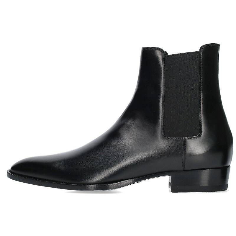 SAINT LAURENT サイドゴア チェルシーブーツ 3cmヒール 43 サンローランパリ サイドゴアチェルシー3cmヒールブーツ メンズ 43