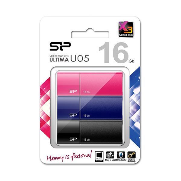 (まとめ) シリコンパワーUSB2.0フラッシュメモリ Ultima U05 1