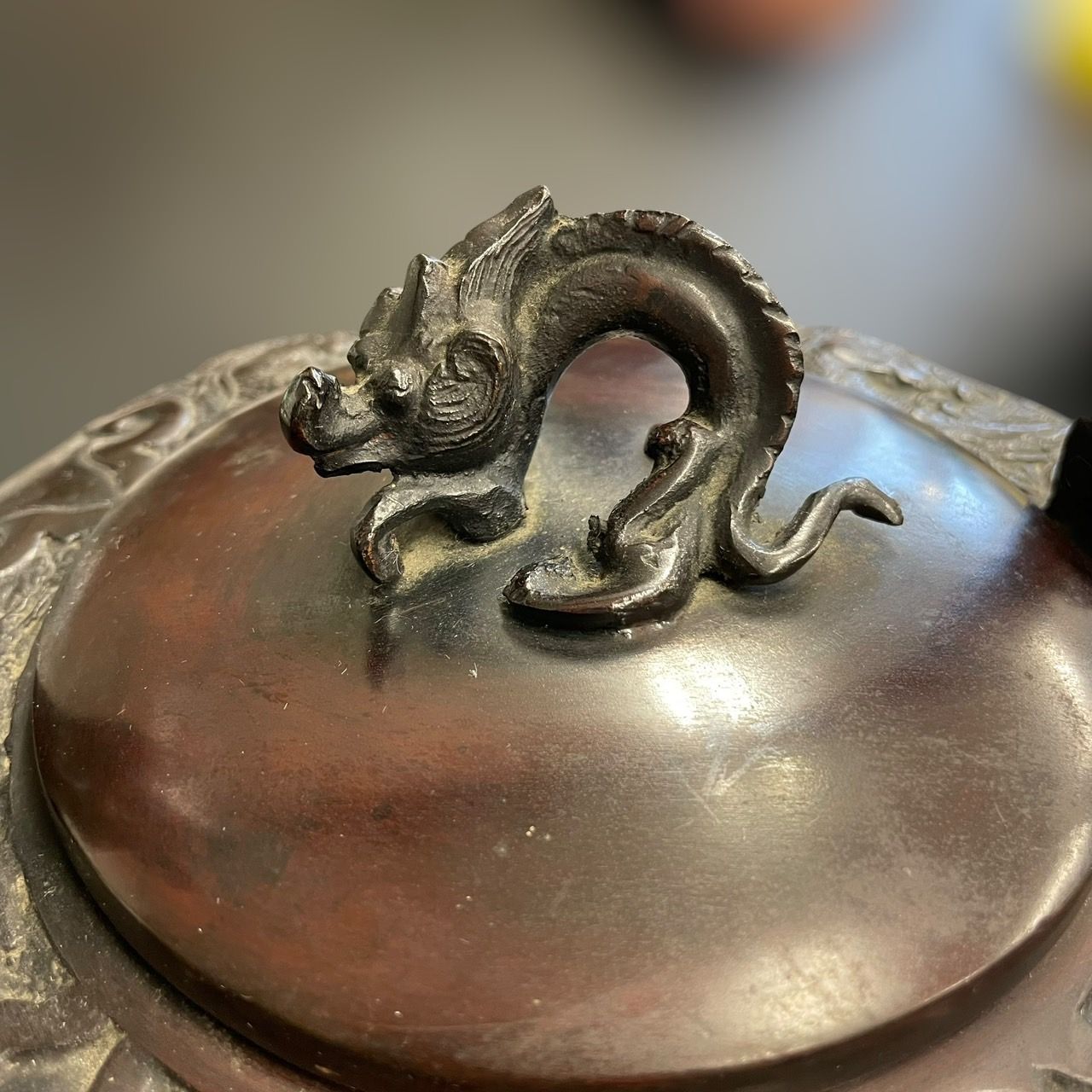 摘龍頭 美術品