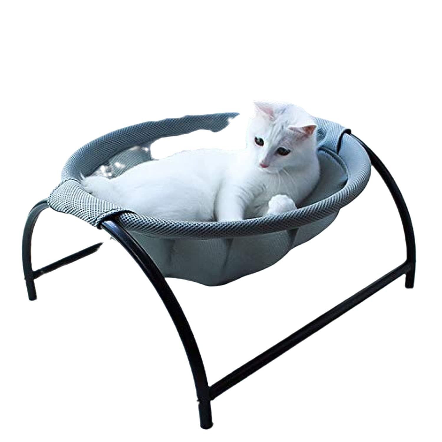 ペットハンモック 猫ベッド 犬猫用ベッド 自立式 猫寝床 ネコベッド 猫用品 ペット用品 丸洗い 安定な構造 取り外し可能 通気性 組立簡単 室内 戸外 6,414円