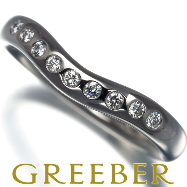 ティファニー リング ダイヤ ダイヤモンド カーブドバンド ワイド 9P 9  