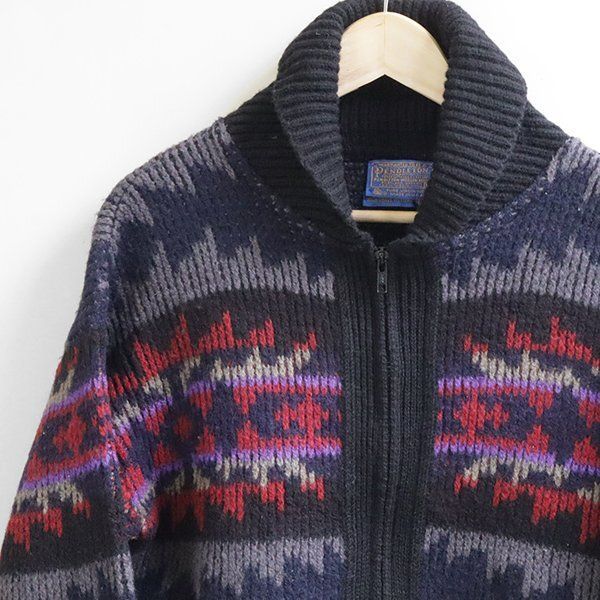 70年代☆ PENDLETON ネイティブ柄 ニット Mサイズ ◇ ウール