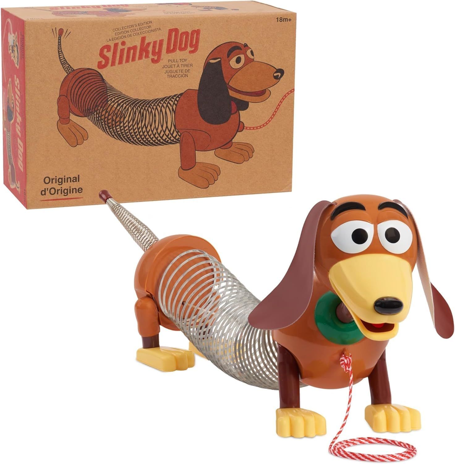 ディズニー ピクサー トイ ストーリー スリンキー ドッグ プルトイ レトロ パッケージ RETRO SLINKY DOG PULL TOY 映画 おもちゃ グッズ 並行輸入品