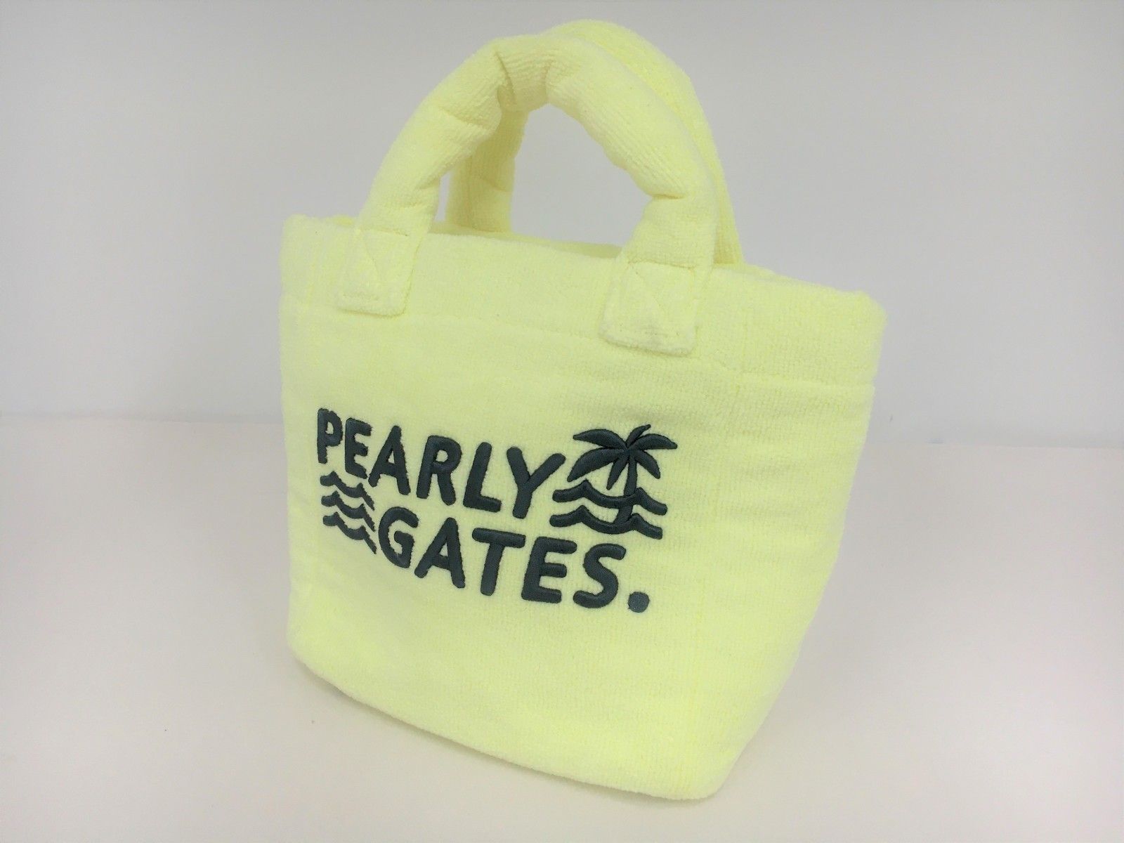 中古 パーリーゲイツ PEARLY GATES カートバッグ イエロー トート