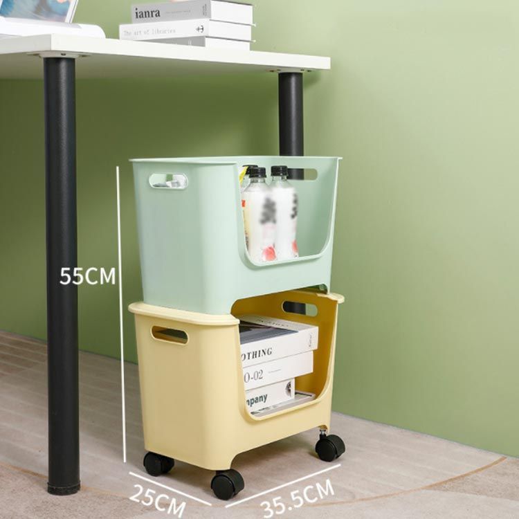 2段式/キャスター付き】 ファイルワゴン スリム 2段 ファイル