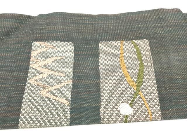 平和屋着物＊夏物 八寸名古屋帯 抽象文様 正絹 逸品 DAAY2952op 平和屋