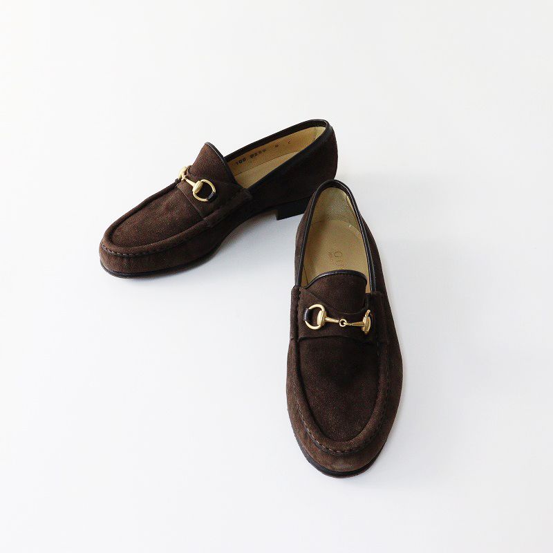 美品 90s GUCCI by TOM FORD グッチ ヌバックレザー ホースビット  