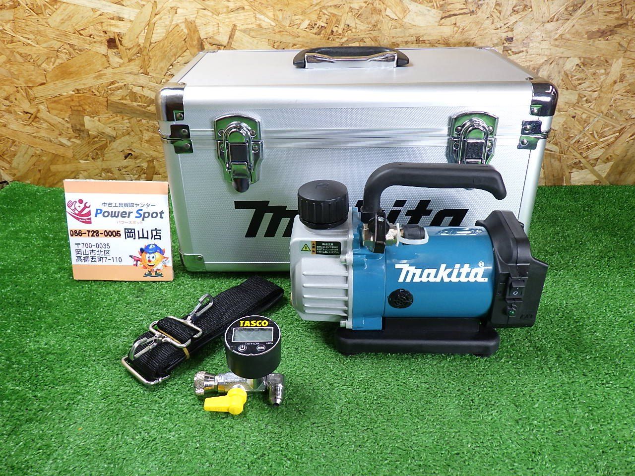 TASCOのゲージ付き マキタ 充電式真空ポンプ VP180D 本体 エアコン工事 品