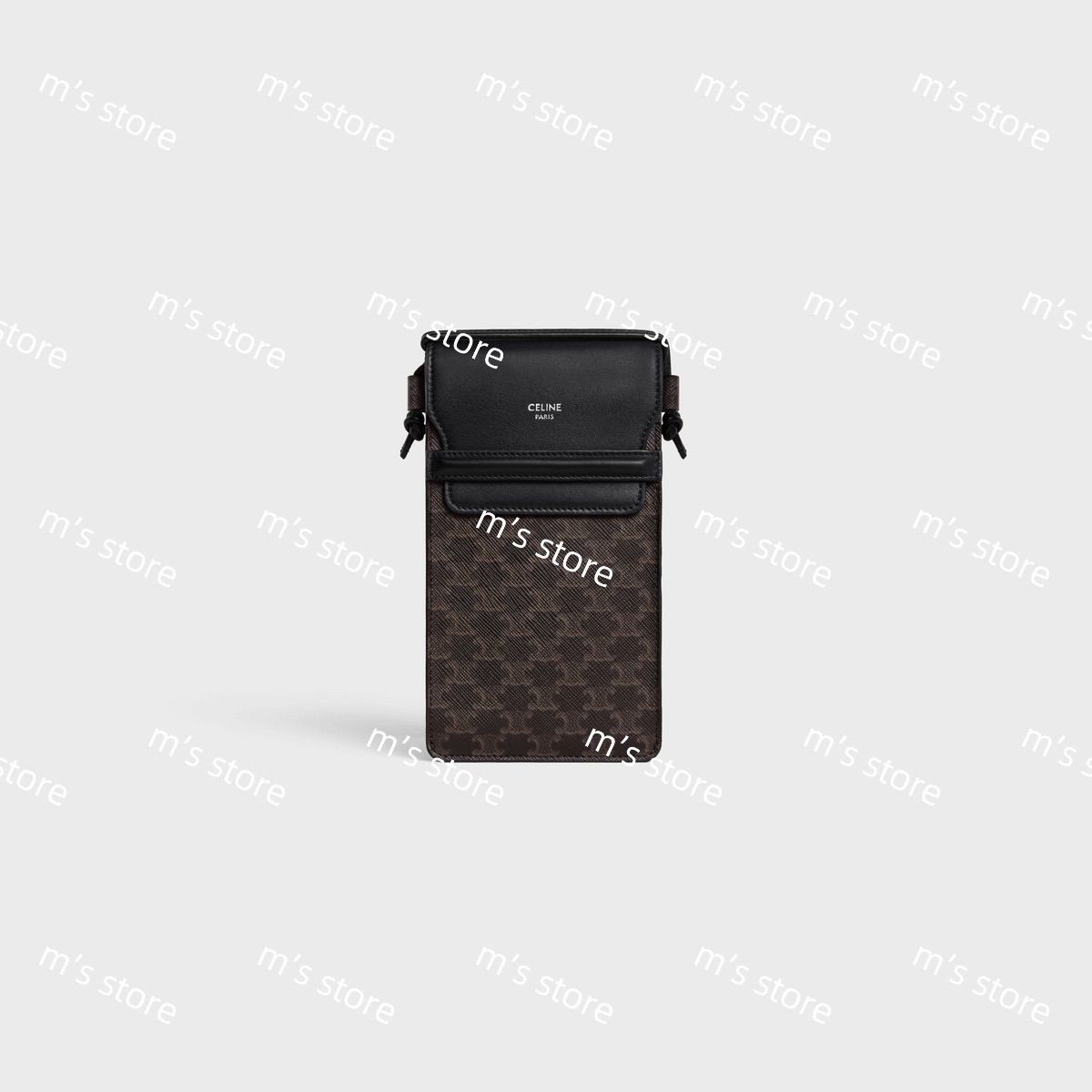 新品 CELINE セリーヌ フラップ付き モバイルポーチ フォンホルダー