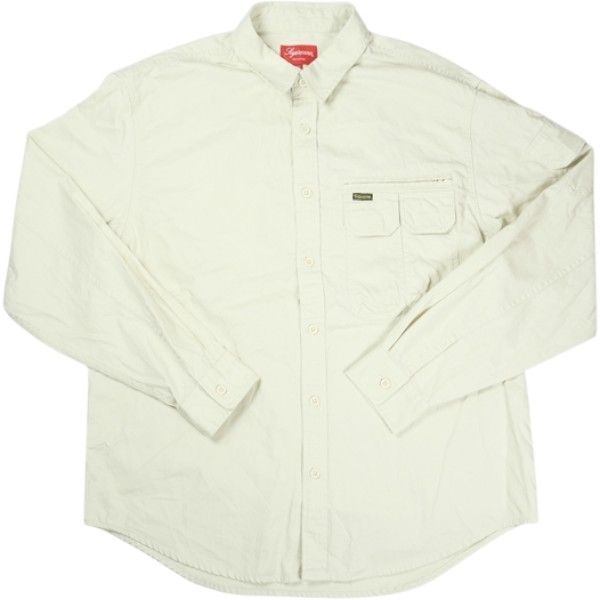 Size M SUPREME シュプリーム 20AW Twill Multi Pocket Shirt Stone 長袖シャツ ナチュラル 品-非常に良い 20826970