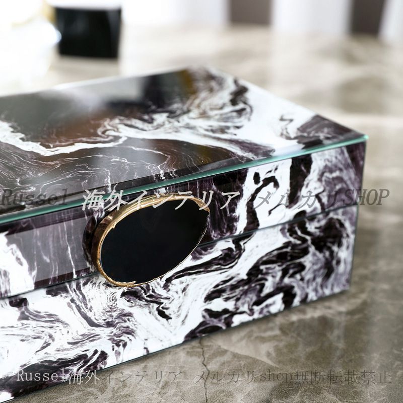  ジュエリー ボックス ラグジュアリー セット マーブル柄 おしゃれ かわいい インテリア ケース 宝石箱 ギフト プレゼント その他 メイク道具 化粧小物