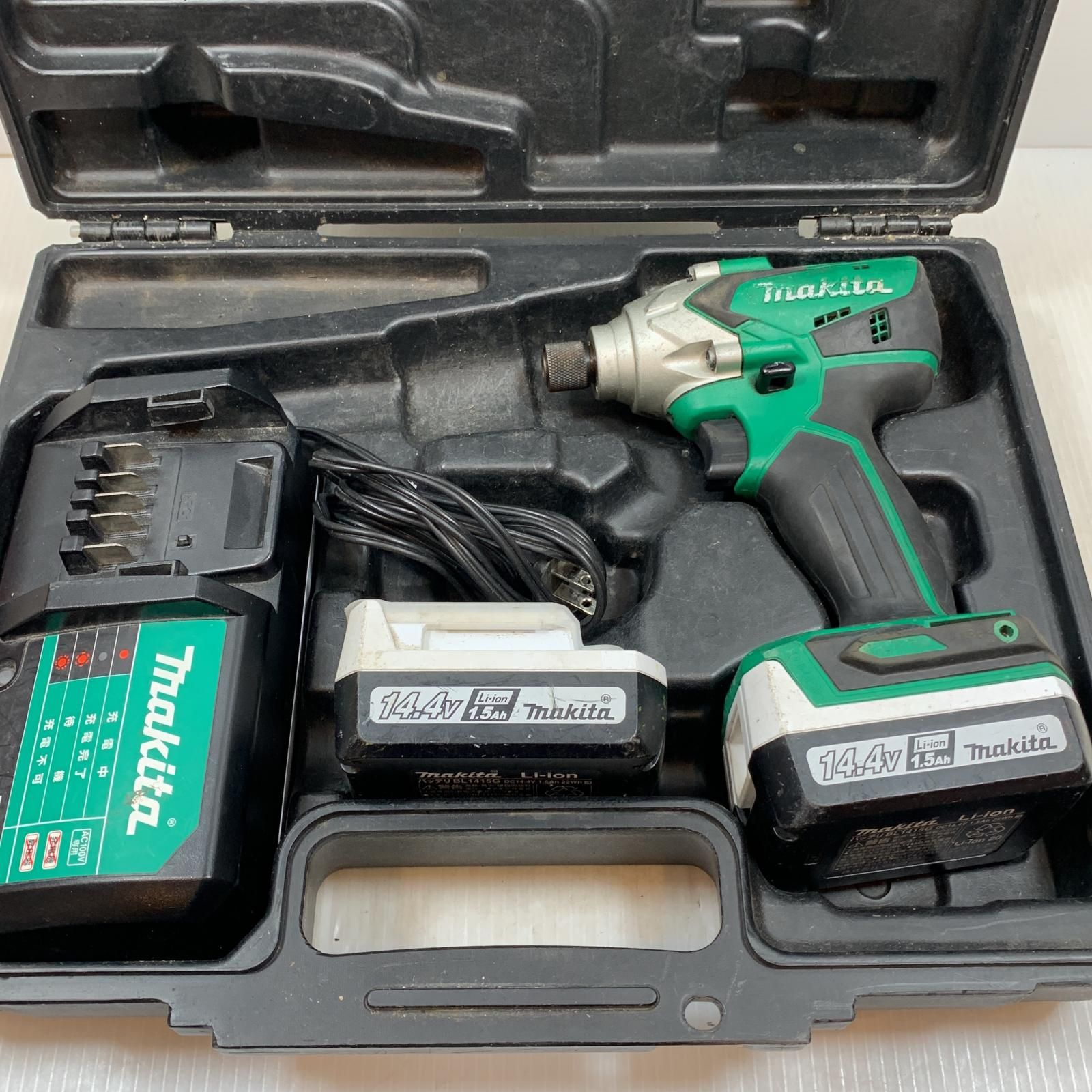 κκMAKITA マキタ 締め付け工具 インパクトドライバ コードレス式 14.4v 0153250 M697D グリーン