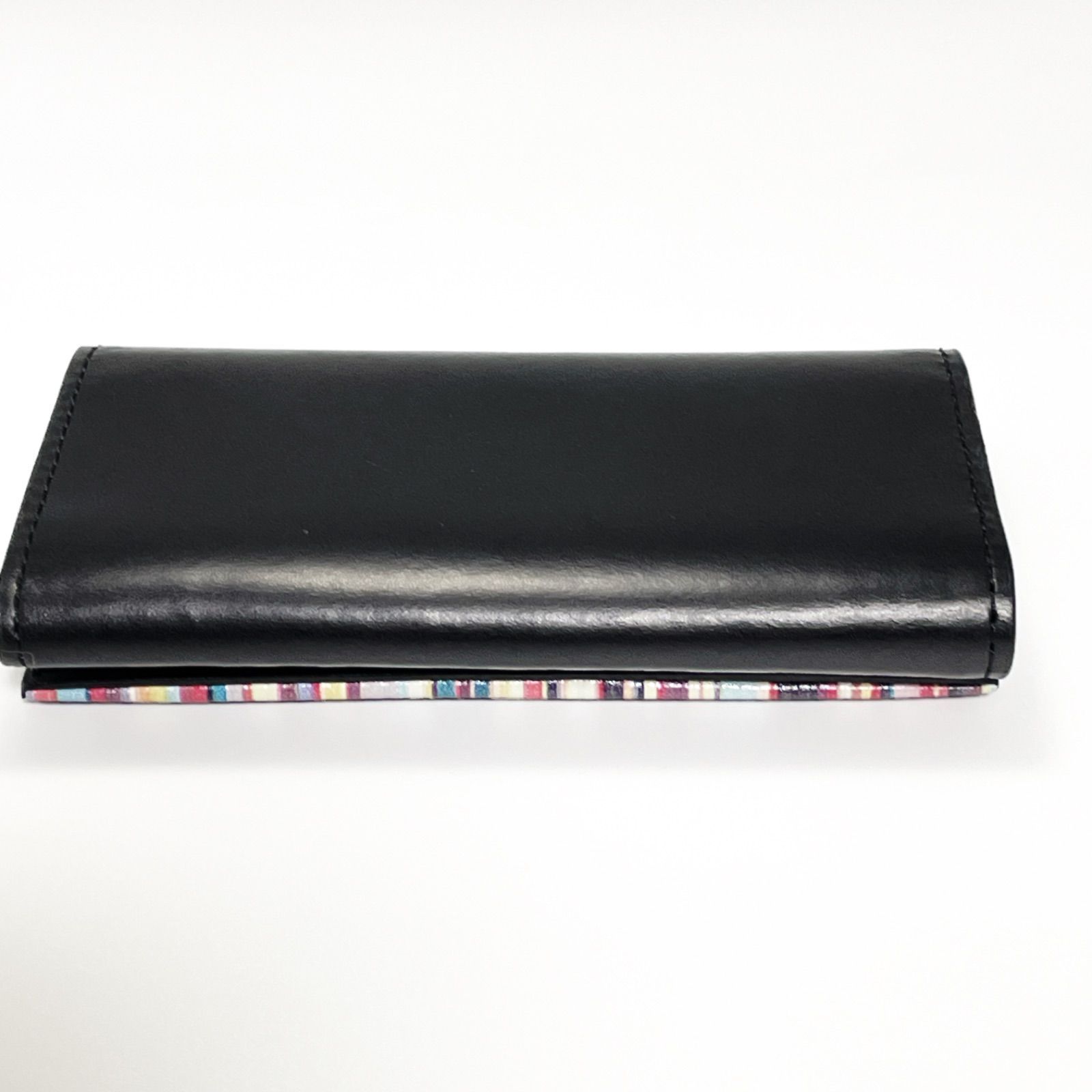 Paul Smith ポールスミス キーケース 牛革 ブラック×マルチ