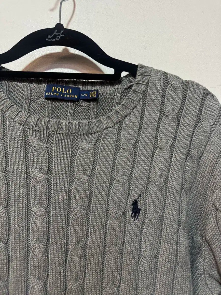 ポロ ラルフローレン ケーブルニット L
