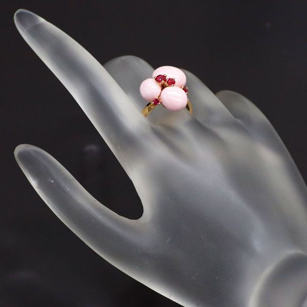 ポメラート セラミック/ K18PG ルビー リング カプリ 55号 - メルカリ 